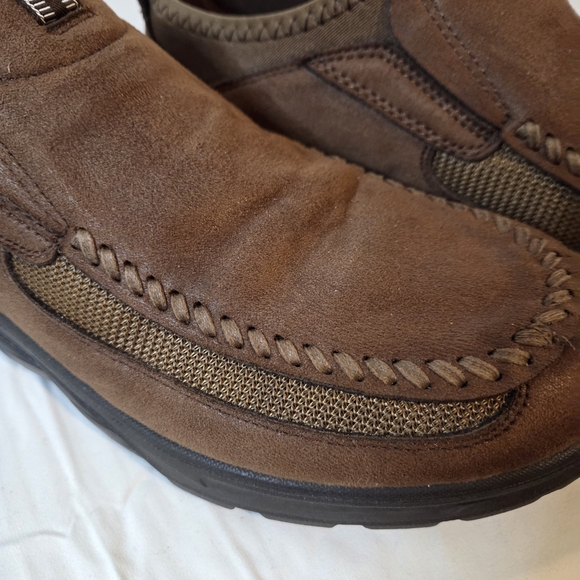 NWOB Men's Unbranded Brown Slip-On Loafers Size 42 - Picture 3 of 7